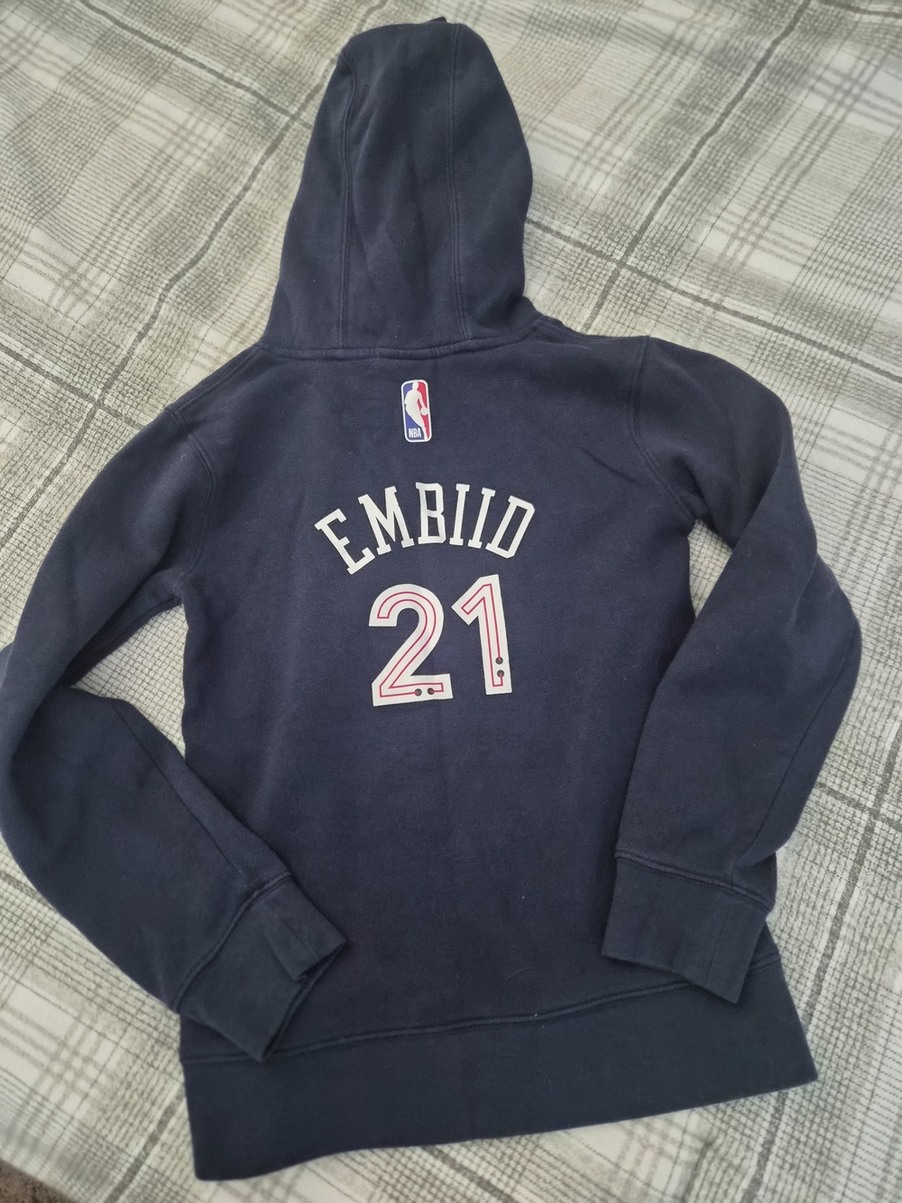 NBA Kids Navy Embiid #21 Pullover Hoodie